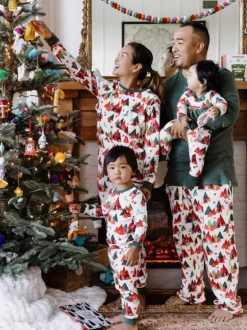 Adult Women's Pajama Set, Modern Forest