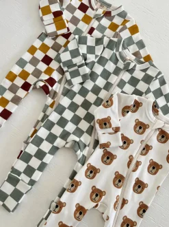 Baby Bear / Organic 2-Way Zip Romper