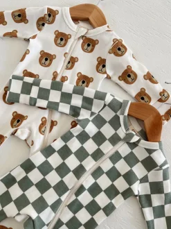 Baby Bear / Organic 2-Way Zip Romper
