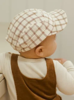 Baby Cap, Cinnamon Plaid
