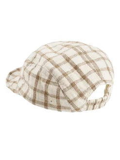 Baby Cap, Cinnamon Plaid