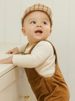 Baby Cap, Cinnamon Plaid
