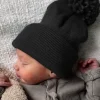Baby's First Hat®, Black Pom