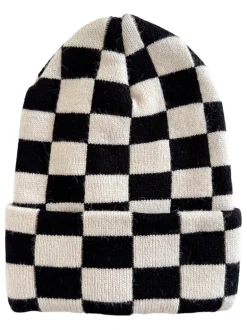 Baby's First Hat®, Black/Sand Checkerboard