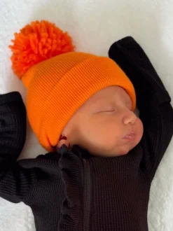 Baby's First Hat®, Orange Pom