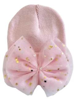 Baby's First Hat®, Petal Pink Star Tulle Bow