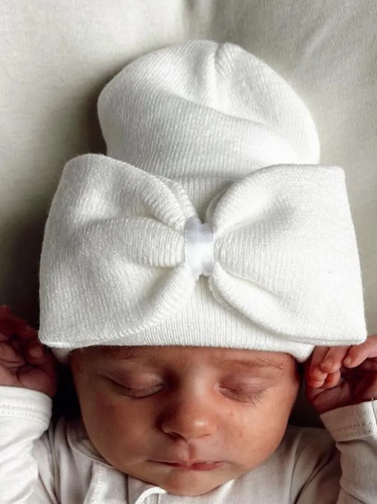 Baby's First Hat®, Warm White Bow