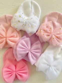 Baby's First Hat®, White Star Tulle Bow