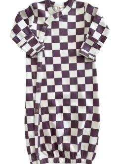 Berry Cheesecake Checkerboard / Organic Gown