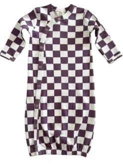 Berry Cheesecake Checkerboard / Organic Gown