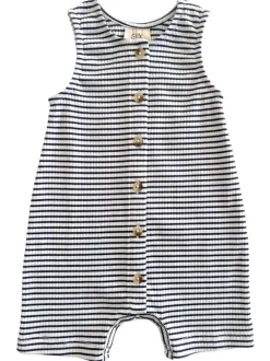 Black Stripe / Organic Ribbed Bay Shortie