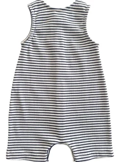 Black Stripe / Organic Ribbed Bay Shortie