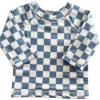 Blueberry Muffin Checkerboard / Maui Rashguard / UPF 50+