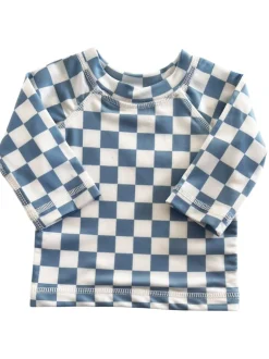 Blueberry Muffin Checkerboard / Maui Rashguard / UPF 50+