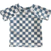 Blueberry Muffin Checkerboard / Cabana Rashguard / UPF 50+