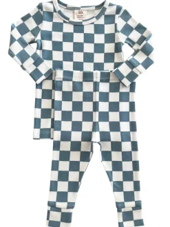 Blueberry Muffin Checkerboard / Organic 2-Piece Set