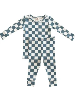 Blueberry Muffin Checkerboard / Organic 2-Piece Set
