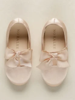 Bow Ballet Flats, Antique