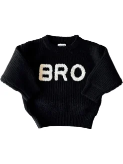 Bro Knit Sweater, Obsidian