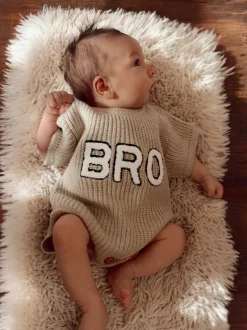 Bro Sweater Romper, Cocoa