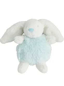 Bunny Pom Pom Rattle, Blue