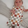 Cannoli Checkerboard / Organic Bay Jumpsuit