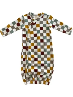 Cannoli Checkerboard / Organic Gown