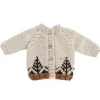 Cardigan Knit Sweater, Forest