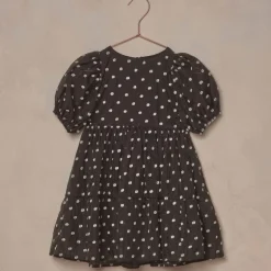 Chloe Dress, Black & Ivory Dot