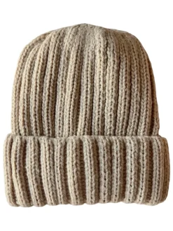 Chunky Knit Hat, Almond