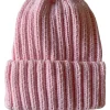 Chunky Knit Hat, Pink Sugar