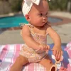 Daisy Pop Biscotti / Soleil Swimsuit / UPF 50+