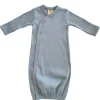 Dusty Blue / Organic Ribbed Gown
