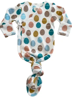 Easter Egg Hunt / Organic Kimono Knot Gown