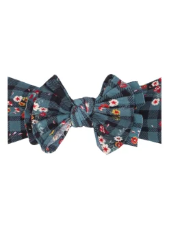 FAB-BOW-LOUS Bow, Floral Plaid