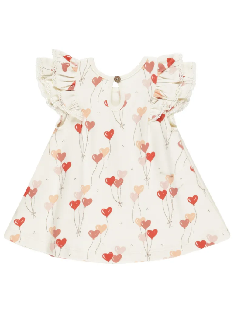 Flutter Dress, Heart Balloons