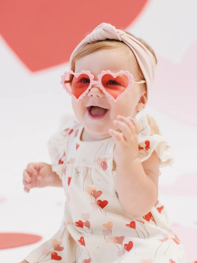 Flutter Dress, Heart Balloons
