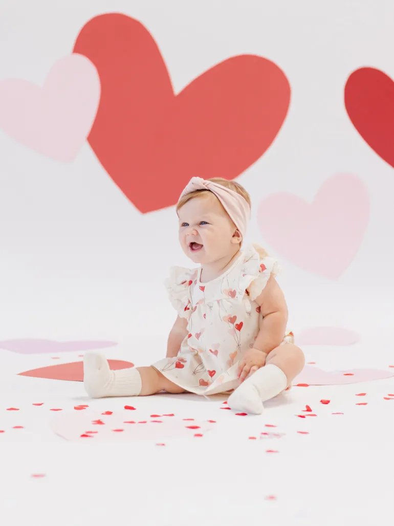 Flutter Dress, Heart Balloons