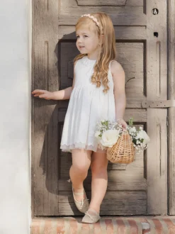 Georgia Dress, White