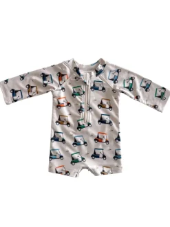 Golf Cart / Sonny Rashguard Swimsuit / UPF 50+