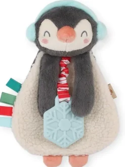 Itzy Lovey™ Plush Teether Toy, Holiday Penguin