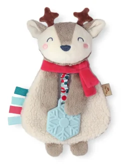 Itzy Lovey™ Plush Teether Toy, Holiday Reindeer