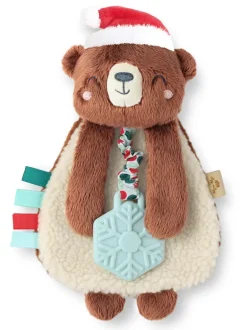 Itzy Lovey™ Plush Teether Toy, Holiday Bear