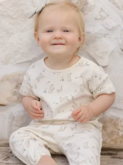 Jersey Tee + Pant Set, Bunnies