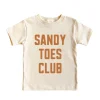 Kid's Graphic Short Sleeve Tee, Sandy Toes Club