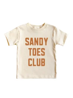 Kid's Graphic Short Sleeve Tee, Sandy Toes Club