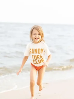 Kid's Graphic Short Sleeve Tee, Sandy Toes Club