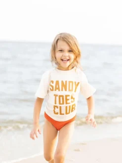 Kid's Graphic Short Sleeve Tee, Sandy Toes Club
