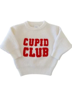 Knit Sweater, Cupid Club White