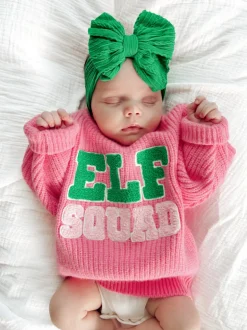 Knit Sweater, Elf Squad Bubblegum